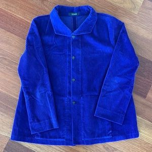 Vitamin Women’s Purple Corduroy Jacket, Size 12